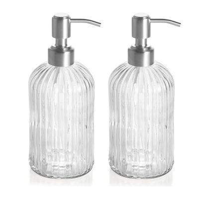 18Oz Soap Dispenser with Rust Proof Stainless Steel Pump for Kitchen &amp; Bathroom.