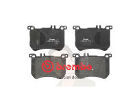 P50 111B ผ้าเบรก-F-แท้ BREMBO รุ่น Black : BENZ S-Class (W222) 300 320 350 400 500 13-&amp;gt; การันตีคุณภาพมาตรฐานโดย " เครอป อะไหล่ยนต์"