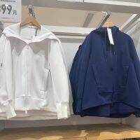 ♝☑2022ใหม่ Uniqlo ฤดูใบไม้ผลิชุดเสื้อผ้าแห้งเร็วซิปเสื้อคลุมด้วยผ้าวิ่งแจ็คเก็ตขนแกะ437843