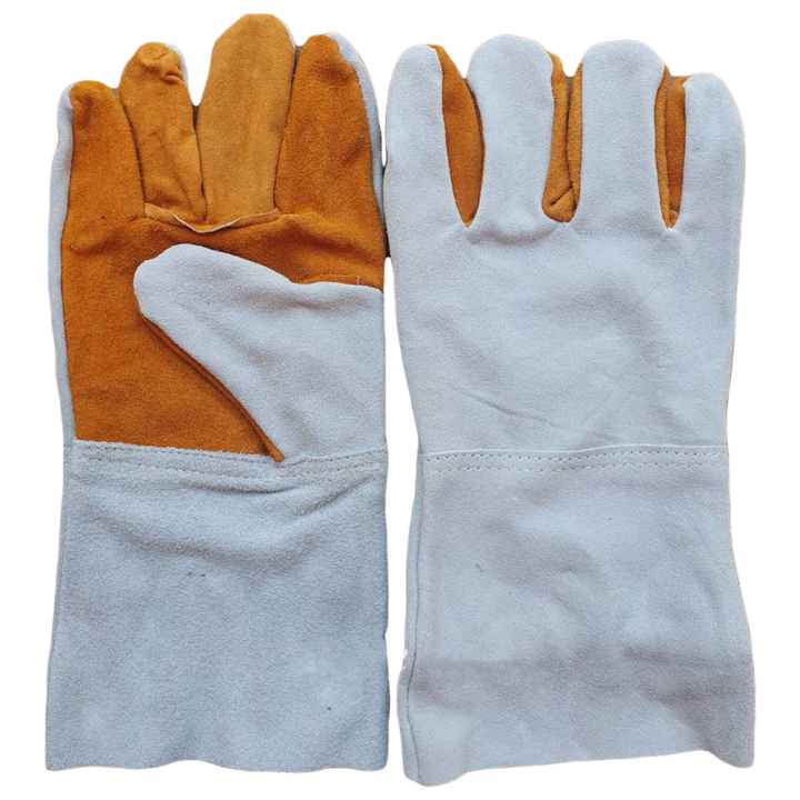 ถุงมือหนังเชื่อม-ถุงมือช่าง-แบบสั้น-10นิ้ว-ยาว-12นิ้ว-ป้องกันสะเก็ดไฟ-สวมใส่สบาย-ถุงมือหนัง-ถุงมือเชื่อม-ราคาต่อคู่