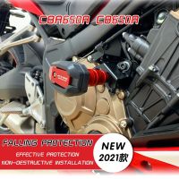 สำหรับรถจักรยานยนต์ฮอนด้า CBR650R CB650R 2021-2023ตัวเลื่อนกรอบป้องกันล้มการ์ดแฟริ่งตัวป้องกันแผ่นกันกระแทก