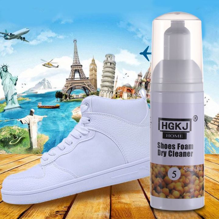 HGKJ Foam Shoe Cleaner Kit 50ml for Sneaker White Shoes Remove