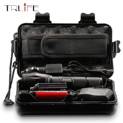 LED Flashlight outdoor lighting T6L2V6 Led torch Zoomable 5 Lighting modes Used for hunting camping adventure night rides