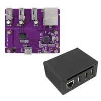 For Zero W/2W Gigabit Ethernet Expansion Board+Aluminum Case USB to Ethernet USB HUB RJ45 HAT Type-C Zero