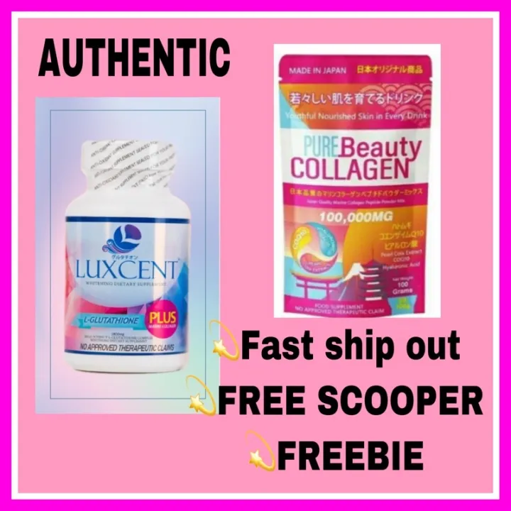 Pure Beauty Collagen and Luxcent New Label FDA APPROVED Lazada PH