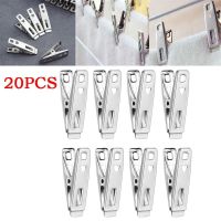 20PCS Clothes Pins Metal Antislip Stainless Steel Windproof Clothes Drying Hanger Clothespins Clothes Clips Sewing Clips