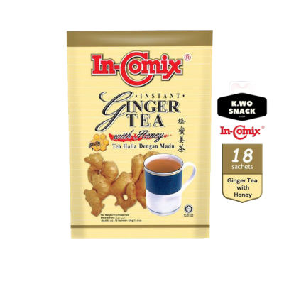 In-Comix ชาขิงผสมน้ำผึ้ง สำเร็จรูปสำหรับชงพร้อมดื่ม (18ซอง)  Instant GINGER Tea with Honey 324g