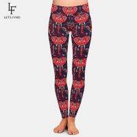 【VV】 New Print Elephant Waist Leggings Elastic Silk