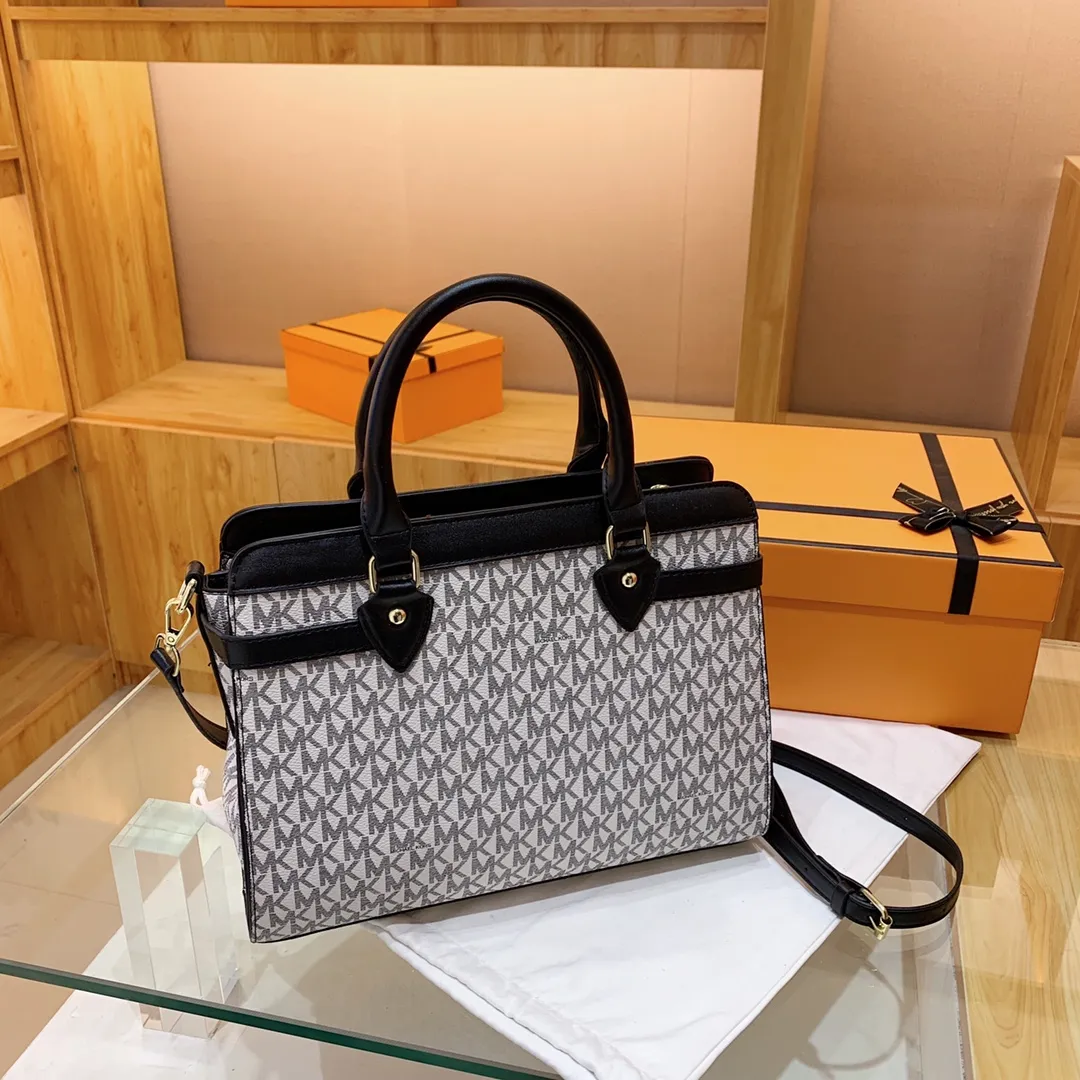 2023 mới da thật dung lượng lớn Michael Kors / MK tote bag niche class đi  làm xách tay túi đeo chéo một vai nữ trong kho 