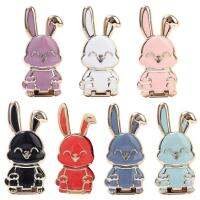 Foldable Bunny Phone Bracket Multifunctional Bunny Phone Holder Stand Folding Lazy Buckle Bunny Paste Type Bracket for All Phones designer