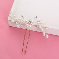 Wedding Hair Jewelry Bride Hair Sticks Hairpin for Women Rhinestone Pearl Headwear Sweet Girls Head Hair Accessories Gifts