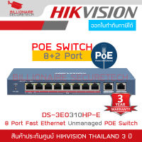 HIKVISION DS-3E0310HP-E 8 Port Fast Ethernet Unmanaged POE Switch BY BILLIONAIRE SECURETECH