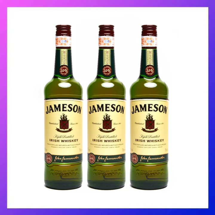 Jameson Triple Distilled Blended Irish Whiskey 700ml - 3 Packs | Lazada PH