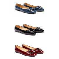 Womens Flat Shoes Size 35-44 New Patent leather Pointed Shallow Mouth