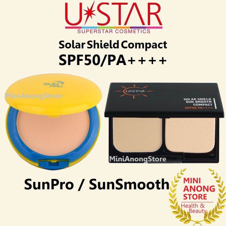 แป้ง-ยูสตาร์-spf50-pa-โซล่าร์-ชีลด์-ซัน-โปร-สมูท-คอมแพ็ค-ustar-solar-shield-sun-pro-smooth-compact-powder-กันแดด