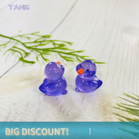 ?【Lowest price】TANG 2ชิ้นของเล่นแดชบอร์ดรถเป็ดเรซินขนาดเล็กเรืองแสงตุ๊กตาของเล่นตกแต่งบ้านสวนสีการ์ตูนเครื่องประดับรถน่ารัก