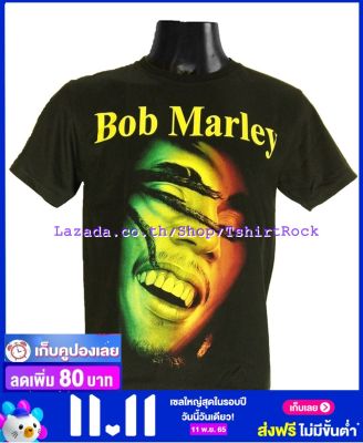 เสื้อวง BOB MARLEY บ็อบ มาร์เลย์ ไซส์ยุโรป เสื้อยืดวงดนตรีร็อค เสื้อร็อค  TDB6017 ส่งจาก กทม.