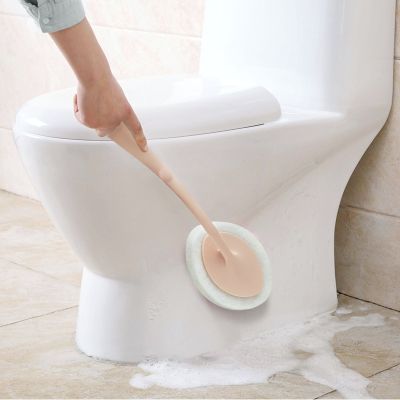 【CC】 Long-handled Multifunctional Cleaning Sponge Dishwashing Toilet Decontamination Floor
