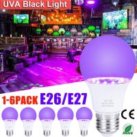 หลอดไฟ UV สำหรับไฟ Led แบล็กไลท์แบล็กไลท์นีออนโปสเตอร์เรืองแสง E27 E26หลอดไฟ PYRAMID31ID5ชนบท