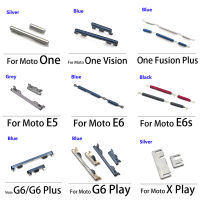 เปิดปิดสวิทช์ปุ่มด้านข้างปุ่ม FLEX CABLE สำหรับ Moto E6S E6 E5 E2020 One Vision X Play one FUSION G6 PLUS Play-hdfssaa