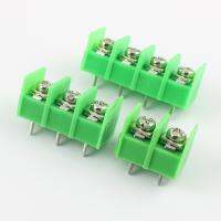 10pcs 8.5mm Pitch 2P 3P 4P 2/3/4 Pin Way Straight DIP PCB Barrier Terminal Block Green Cable Connector 300V 20A