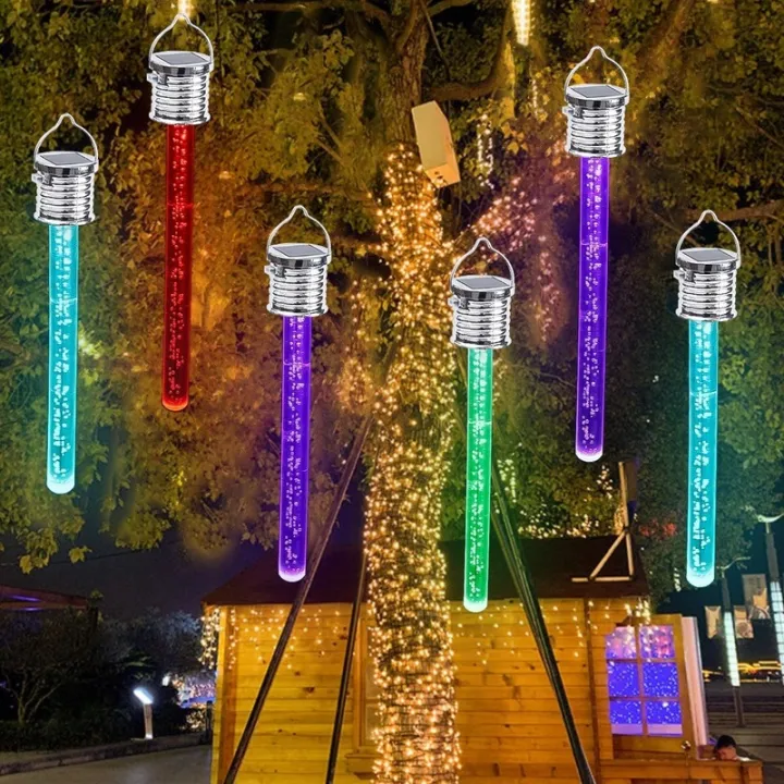 LED Solar Colorful Chandelier Lamp/ Acrylic IP65 Water Proof Christmas