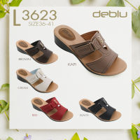 L3623 รองเท้าแตะ หญิง แบบสวม แบบหนีบ deblu เดอบลู นุ่มนิ่ม เพื่อสุขภาพ น้ำหนักเบา ของแท้ 100%