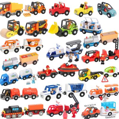 Wooden Track Electric Locomotive Train Magnetic Car Toy For All Brand Wooden Train Track Railway Toys For Kids Educational toys