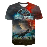 【Mens clothing】ใหม่ Jurassic Park 3D Dollmen ผู้หญิงแฟชั่น T เสื้อ Childrentops Boy Girl ClothingWomen Accessories GlovesT-Shirts &amp; Tanks T-Shirts