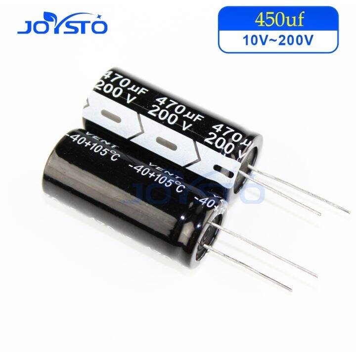 10pcs Original Aluminum Electrolytic Capacitor 470uf 10v 16v 25v 35v 50v 63v 100v 200v Plug In 5889