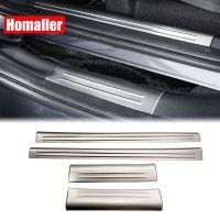 Inside Silver For Honda Vezel HRV HR-V HRV 2021 2022 Auto Door Sill Plate Trim Stainless Steel Threshold Kick Pedal Scuff Sticker Car Styling