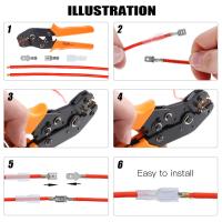 Special Offers Terminal Electrical Connector U/O Shaped Splicing Termination 2.8/4.8/6.3Mm Wire Connector Cable Termination Connector Press