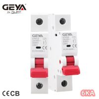 GEYA GYM10 6A สายไฟฟ้าเดี่ยว MCB 20A 10A 25A 32A 40A 50A 63A 220V/400V Mini เบรกเกอร์ C Curve 6KA MCB CE CB ได้รับการอนุมัติ