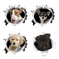 【YF】 Three Ratels C518 Pit Bull Terrier 3D Dogs  car sticker wall s for bathroom Refrigerator laptop creative Decal