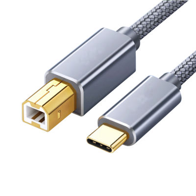 ZP Type-C ไปยังสายเคเบิลเครื่องพิมพ์ Usb สายข้อมูลสแกนเนอร์เครื่องแฟกซ์สายการพิมพ์สายเปียโนอิเล็กทรอนิกส์สากล