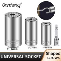 Onnfang 7-19 11-32Mm Kunci Pas Ratchet Universal Soket Kepala Kunci Pas Soket Daya/Alat Tangan Kunci Pas Multifungsi