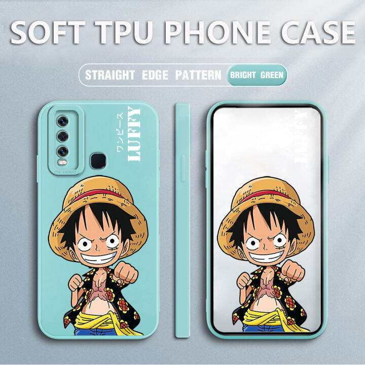 เคสโทรศัพท์-เคส-vivo-y50-case-luffy-สแควร์ซอฟต์ซิลิคอนฟูลเฮาส์-ป้องกันการกระแทก-ฝาหลังยางกันกระแทก-สำหรับเด็กชายเด็กหญิง