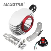 MAXGTRS LED Car External Headlight 15W 3000LM White High/Low Motorcycle DRL Headlamp Spotlight Drive Fog Spot Light DC12V/24V