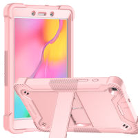 สำหรับ Samsung Galaxy Tab A 8.0 2019กรณี T290 T295,Kickstand,ยางสำหรับงานหนัก Hybrid High Impact Drop ทนทานต่อการกระแทกเต็มรูปแบบป้องกันสำหรับรุ่น SM-T290 /SM- T295,ทองคำสีกุหลาบ/สีดำ