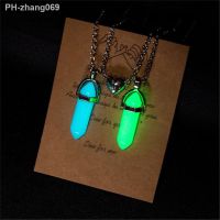 Wholesale Luminous Stone Hexagonal Pendant Crystal Stone Heart-shaped Pendant Couple Magnetic Necklace Jewelry Gift