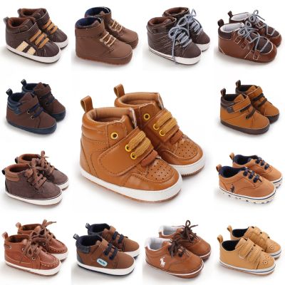 Brown Princess shoes Baby Shoes Walking Toddler Shoes Soft Sole Birthday Infant Kids Boy Sneaker