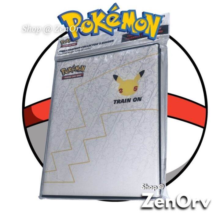 First Partner Collector's Binder Album for Jumbo Pokemon Cards 25th
