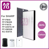 ABIQ แผ่นกรองฝุ่น HEPA H13 เครื่องฟอกอากาศ Sharp รุ่น FP-FM40, FP-F40TA, FP-G50TA-W, FP-GM50B