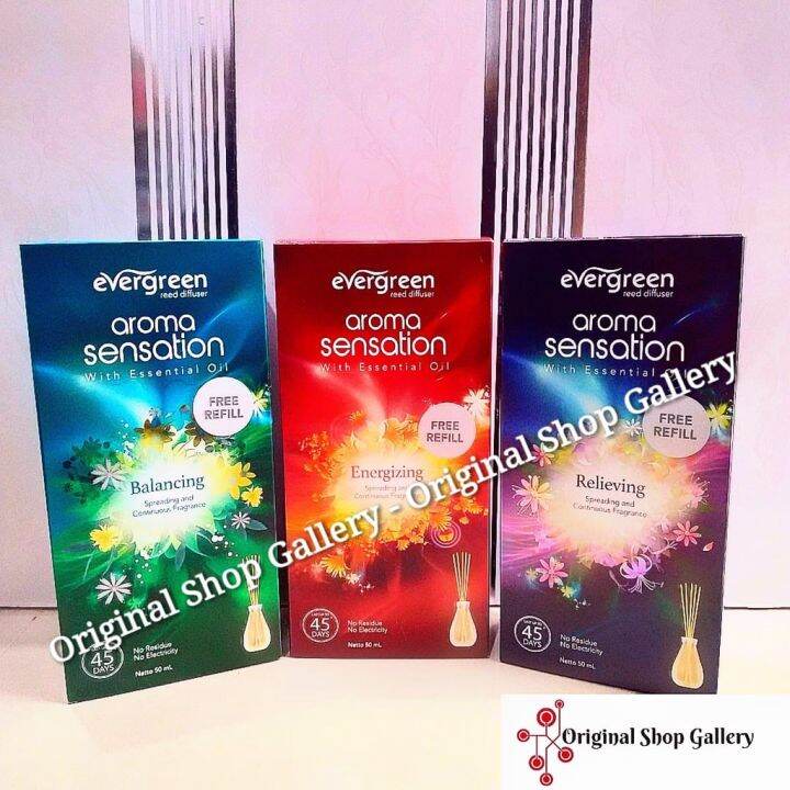 Evergreen Reed Diffuser Pengharum Ruangan Aroma Mewah Menyegarkan Dan