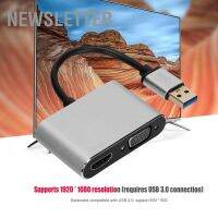 Newsletter Usb 3.0 To Hdmi / Vga อะแดปเตอร์แปลงสายเคเบิ้ล 1920x1080 สําหรับ Mac Os Windows 7/8/XP