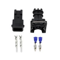 ▨﹊ 5 Sets 2 Pin Fuel Waterproof EV1 Automotive Electrical Connector Fuel Injector Male Female Plug 282762-1 282189-1 DJ7021A-3.5-11