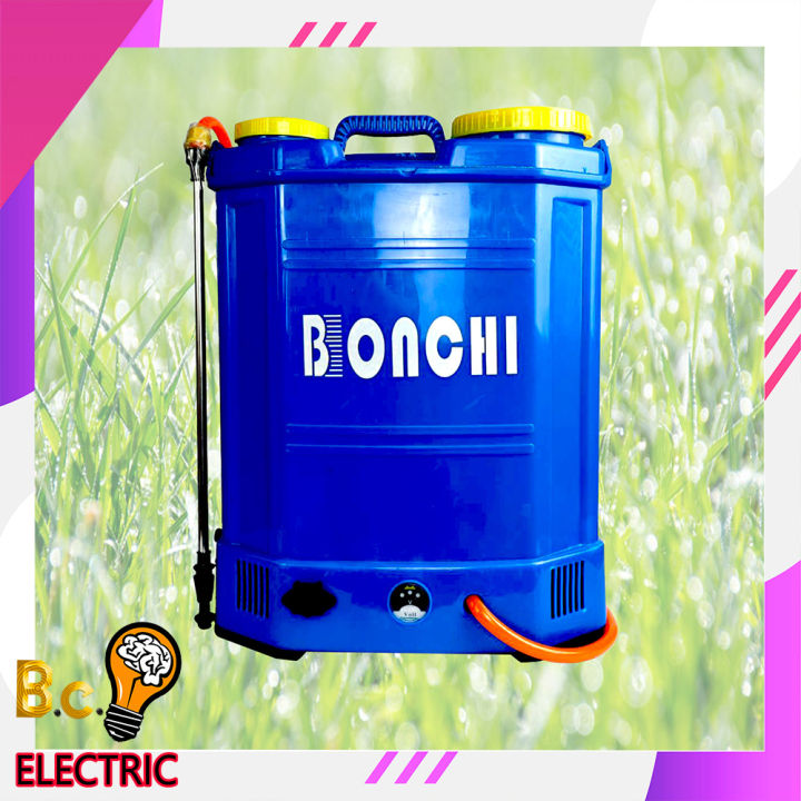 bonchi-เครื่องพ่นยาแบตเตอรี่-ปั้มฉีดยา-ปั๊มถังพ่นยา-ถังพ่นยา-20-ลิตร-น้ำหนักเบาพกพาสะดวก