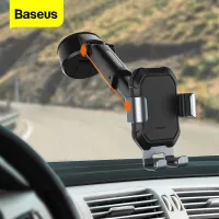 Baseus Gravity Car Phone Holder + Suction Cup Suit 4.7-6.5 inchs Adjustable Universal Mount Holder for Phone 11 Pro Huawei Vivo Oppo Samsung