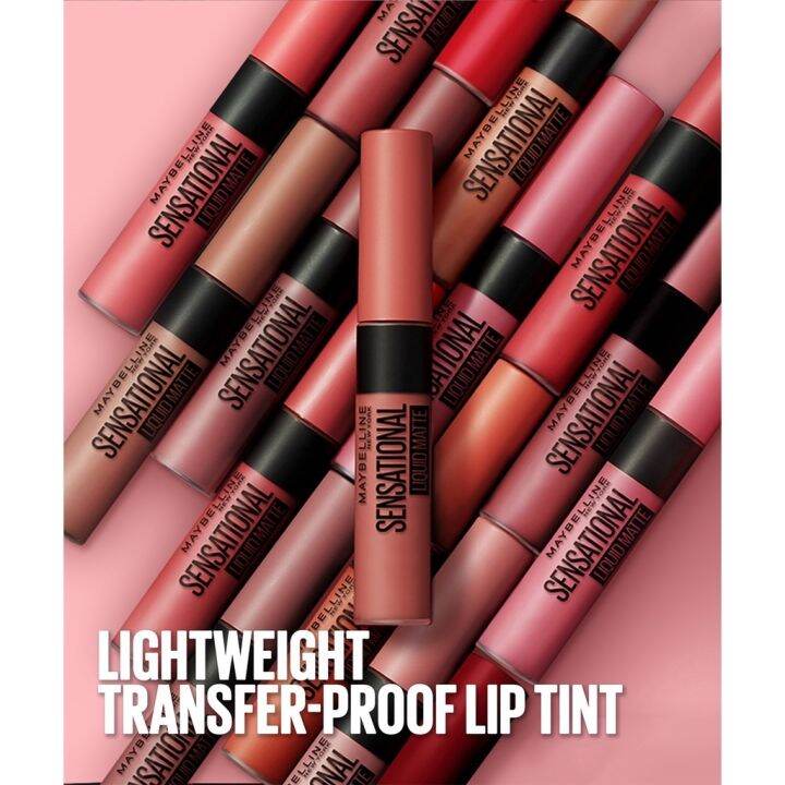 Maybelline Sensational Liquid Matte Lightweight Soft Matte Lip Tint ...