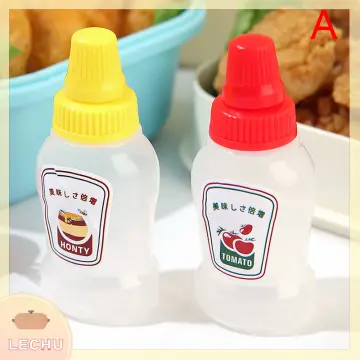 Mini Sauce Bottle Ketchup Bottle Portable Small Sauce Container Salad  Dressing Container Cutlery Box Bento Box Accessories